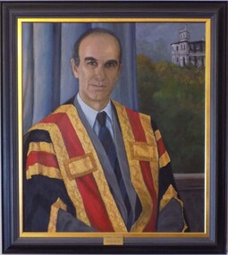 Painting - Portrait, Audrey Wilson, Presidential Portrait of Dr Michael J H Hodgson, 1995