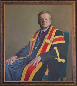 Painting - Portrait, Jiawei Shen, Presidential Portrait of Associate Professor Richard Walsh, 2005