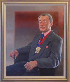 Painting - Portrait, Ben Joel, Presidential Portrait of Professor Teik Oh, 2004