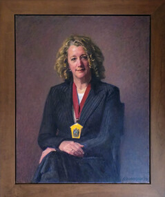 Painting - Portrait, Robert Hannaford, Presidential Portrait of Professor Kate Leslie, 2013