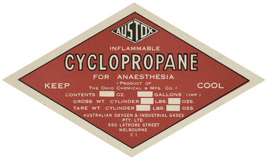 Label, cylinder, Austox et al