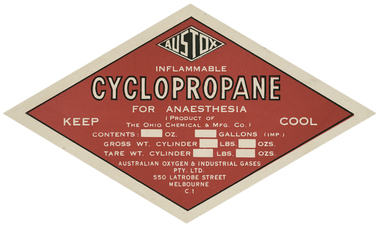 Ephemera - Label, cylinder, Austox et al