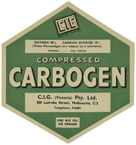 Label, Cylinder, Commonwealth Industrial Gases Ltd