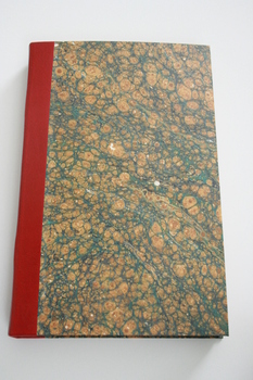 this case book, recorded by Joseph Clover, is bound in marble board