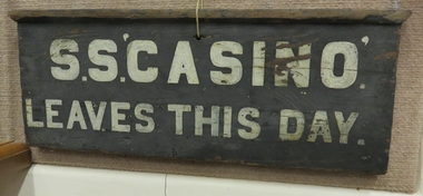 ss Cassino Sailing Notice used at Apollo Bay
