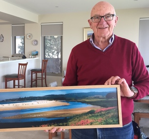 John Verey and painting of view