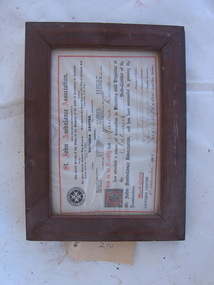 St. John Ambulance Certificate