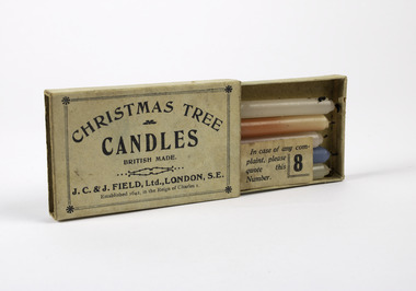 Domestic Object - Candles, Christmas tree, JC & J Field Ltd, 1887-1983