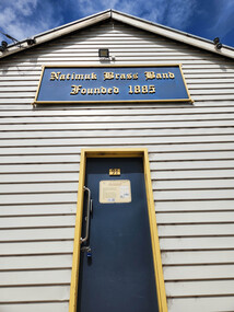 Natimuk Brass Band - Outdoor Building Sign