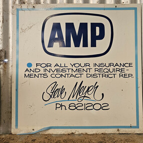 AMP Insurance & Investment Sign