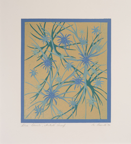 Print, Nanette Bourke, Blue Devils, 1992
