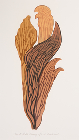 Print, Nanette Bourke, Burnt Wattle's Tracery, 2008
