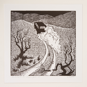 Print, Nanette Bourke, The Cult of the Car - Carefree Youth, 1990
