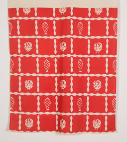 Textile, Frances Burke, Bird and Tree, c. 1940
