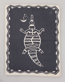 Textile, Frances Burke, The Hunter (place mat), 1950-1955