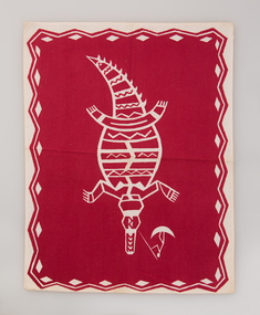 Textile, Frances Burke, The Hunter (place mat), 1950-1955