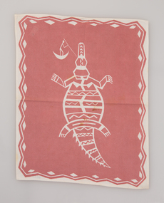 Textile, Frances Burke, The Hunter (place mat), 1950-1955