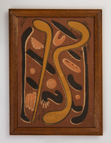 Textile, Frances Burke, Fabric piece, framed