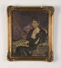 Painting, Frank R Crozier, Portrait of Mrs John S. Mullens