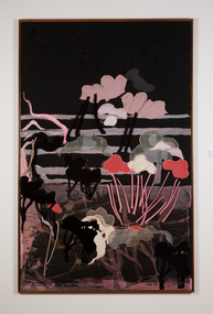 Mixed media, Lois Densham, Pink and Black Landscape, 1976
