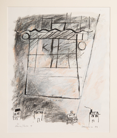Mixed media, Kay Lawrence, House / Self #4, 1988
