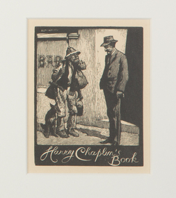 Mixed media, Lionel Lindsay, Harry Chaplin's Book, 1950-1954