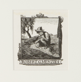 Mixed media, Lionel Lindsay, Robert G. Menzies, 1940