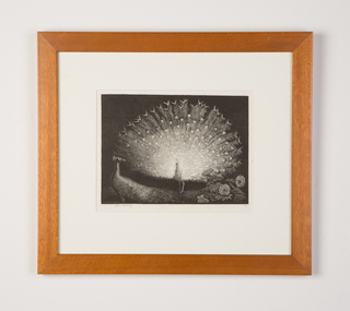 Mixed media, Lionel Lindsay, The White Fan