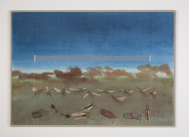 Textile, Heather Dorrough, Dusk (Wollombi Farm Series), 1978