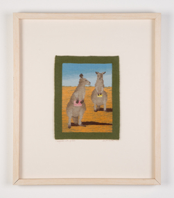 Textile, Joy Smith, Kangaroos with Purses, 1999