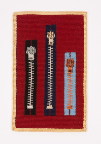 Textile, Joy Smith, Metal Zips x 3, 2002