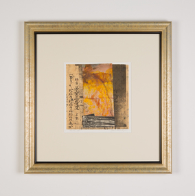 Mixed media, Joan Schultz, Haiku 128, 2002