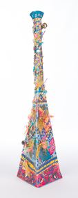 Mixed media, Kim Barter, Vase (triangular)