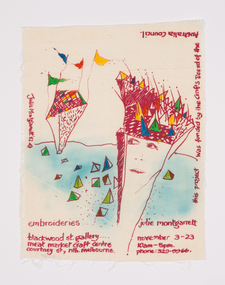 Textile, Julie Montgarrett, Exhibition poster