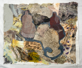 Textile, Carole Mules, Women at Lake Buninjon, 2020