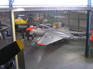Machine - De Havilland DH114 Vampire T35 A79-835 (Displayed As A79-819)