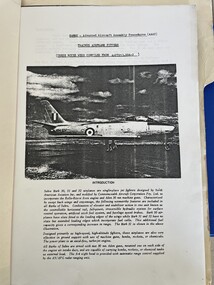 Manual (item) - (SP) AAP 7213.004-2 Sabre Advanced A/C assembly procedures - Trainee airframe fitters, Sabre Advancd A/C assembly procedures