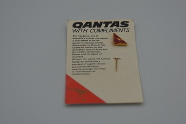 Badge (item) - Qantas Lapel Pin - Flying Kangaroo