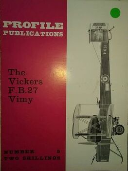 Front Cover Booklet Vickers FB27 Vimy