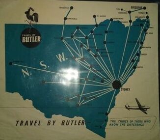 Butler Air Transport: Timetable Information Fares/ Map