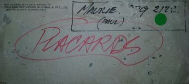 Drawing (item) - Placecards, Placecards: Various placecards/stencils for aircraft