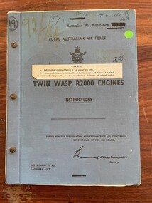 Manual (item) - (SP) AAP 7110.001-99 Pratt & Whitney Twin Wasp R1830 Engine Maintenance Manual