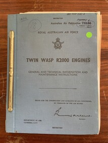 Manual (item) - (SP) AAP 7110.006-2 Twin Wasp R2000 Engines General Technical Information and Maintenance Instructions and AAP 7110.006-99 and AAP 7110.006-100