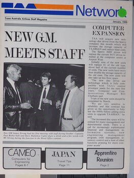 Trans Australia Airlines Staff Magazine: TAA Network Jan-Mar 1986