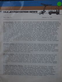 TAA JETPORTATION NEWS: TAA JETPORTATION NEWS 1976