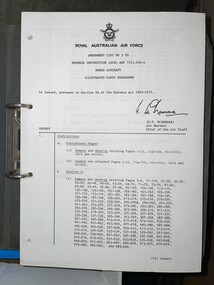 Manual (item) - (SP) AAP 7211.016-4 Amendment List No 3 12 14 to Defence Instruction (AIR) Nomad Aircraft Illustrated Parts Breakdown