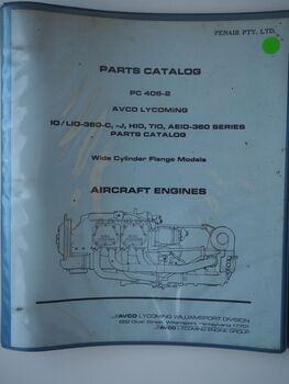 Parts Catalog PC 406-2 Avco Lycoming IO/LIO-360-C, -J, HIO, TIO, AEIO-360 Series Parts Catalog: Wide Cylinder Flange Models Aircraft Engines