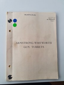 Manual (item) - Armstrong-Whitworth Gun Turrets, February 1939