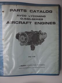 Parts Catalog Avco Lycoming O-540-Series: Aircraft Engines PC-115