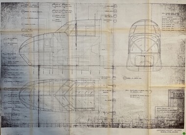Drawing (item) - (SP) 80000 Bristol Beaufort General Assembly Front Fuselage Technical Drawings